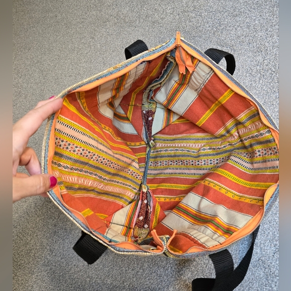 Handmade Owl Tapestry Handbag Nature Lightweight Cottagecore Boho - Picture 3 of 9